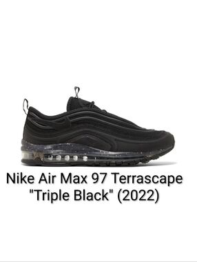 Nike Air Max Terrascape 97 Rare "Triple Black" (2022) M11.5 EUC